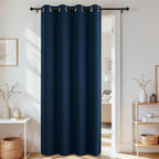 Joydeco Blackout Door Curtain for Doorway Privacy 80 Inches Long, Grommet by JOYDECO