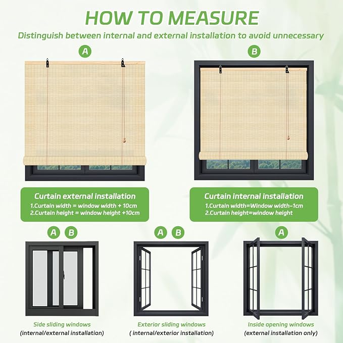 Bamboo Window Blinds, Roll Up Bamboo Blinds - Image 7