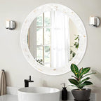 Tanmicoshomy Round Bathroom Mirror 26 Inch, Circle Mirror - Image 2