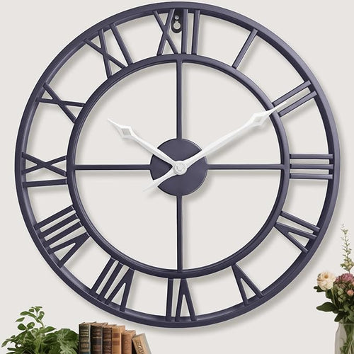 18.5 Inch Large Wall Clocks for Living Room, Modern Decorative Metal Big by Unknown