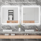 Koonmi 36"x36" LED Mirror for Bathroom, 90CRI Anti-Fog Vanity Mirror - Image 6