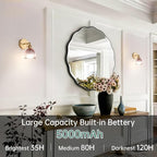 Shenmoyl Vintage 5000 mAh Battery Operated Wall Sconce - Image 2