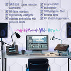 18 Pack Self-Adhesive Acoustic Panels Soundproof Wall Panels 12"X10"X 0.4" - Image 3
