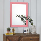 AAZZKANG Rectangle Mirror with Wood Frame Modern Farmhouse Wall Mirrors Decor - Image 3