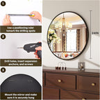 XRAMFY 24 Inch Round Mirror - Image 6