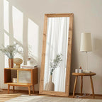 Full Length Mirror 58"x22" Solid Wood Frame Floor Large Mirror by ABSWHLM