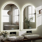 BEAUTYPEAK 40x30 LED Arch Bathroom Mirror - Image 7