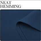 NICETOWN Kitchen Curtains, Short Blackout Drapes, Moroccan Blue, Thermal - Image 6