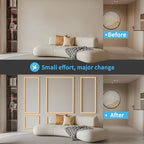 Art3d Pre-Cut Wall Molding Set of 6 pcs, Ready-to-Assemble Wainscoting Panels - Image 2