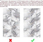 Chejiaye 22pcs Marble Peel and Stick Backsplash Surface Waterproof Wall Panels - Image 6