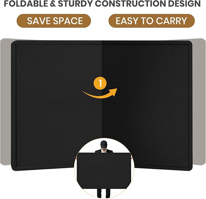 Bulletin Board - 35 x 17.5 inches Decorative Felt Pin Board - Cork Board - Image 6