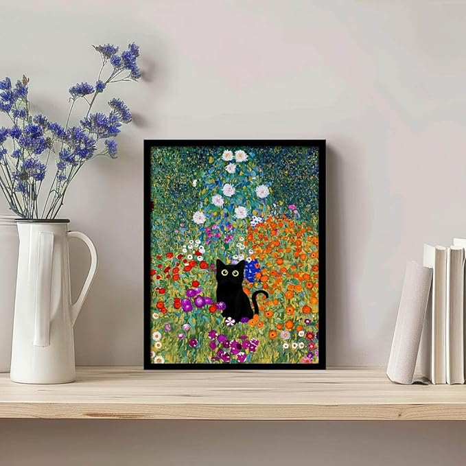 Hamduker Canvas Wall Art Cat Decor - Image 4