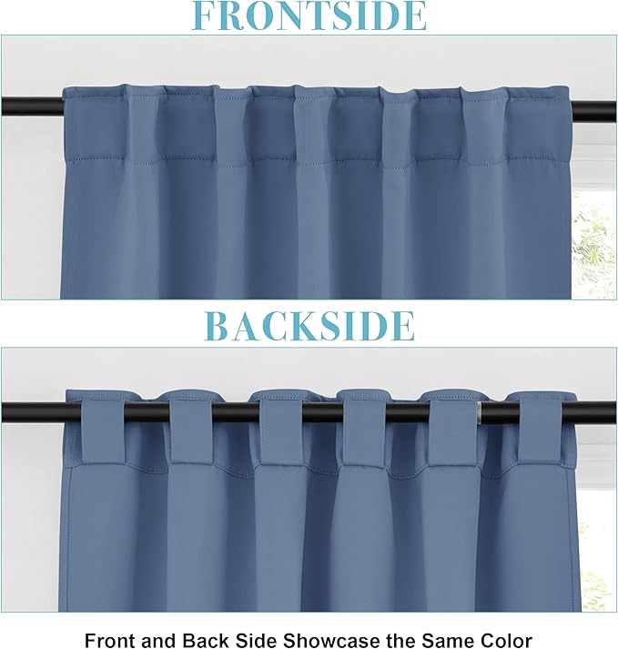 RYB HOME Blackout Curtains for Bedroom, Window Shades Thermal Insulating - Image 6