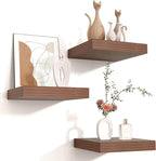 Square Floating Shelves for Wall 8"W x 8"D x 1.2"H, Small Engineered Wood Wall by Venusmiles