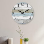 Wall Clock, Silent Non Ticking Wall Clocks Battery Operated, Rustic Wooden - Image 5