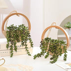 Artificial Hanging Plants Hanging Planter Fake Succulents Artificial String of - Image 5