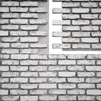 EverStone Aged Brick Faux Brick Panel, 46 7/8"W x 27"H x 1 1/4"D, Rustic White - Image 9