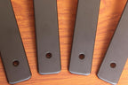 8 Pack - 7 inch Black Hidden L Shelf Bracket Iron Floating Shelf Brackets - Image 5