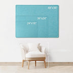 Lightomorrow Bulletin Board, 24 x 18 inches Felt Board Decorative Pin Board - Image 7