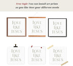 LARTSFRO Coquette Beige Bow Jesus Wall Art Decor Posters, Inspirational Bible - Image 4
