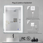 LED Bathroom Mirror 28x20 Inch - Image 5