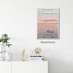 Pink Beach Newspaper Posters Vintage Fashion Coastal Girl Surf Wall Art 24X36 - Image 3