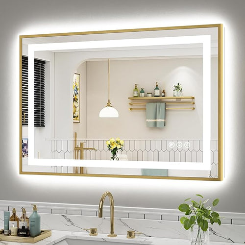 44x30 Inch LED Bathroom Mirror by Briivuemodernmirrors