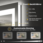 Briivue 28x32 Inch LED Bathroom Mirror - Image 3