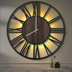 LEIKE Large Wall Clocks with Night Light Battery Operated, Silent Non Ticking by LEIKEWALLCLOCK