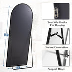 DUMOS 65"x24" Arched Full Length Mirror - Image 5