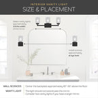Kichler 30" 4-Light Vanity Bath Light in Brushed Nickel, Modern Bathroom Light - Image 9