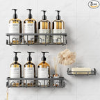 Shower Caddy, 3 Pack Shower Shelves by Deyhoc
