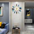 Large Metal Decorative Wall Clocks Silent Non-Ticking, 3D Modern Art Clock Home - Image 2