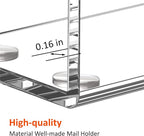 FUCDTEFC Acrylic Mail Holder, Mail Organizer Wall Mounted Clear File Letter - Image 3