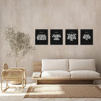 Locomiss Black Christian Wall Art Decor Posters, Minimalist Jesus Scripture - Image 4
