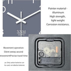 XNM Minimalist Wall Clocks Battery Operated Grey Analog Wall Clock - Image 8