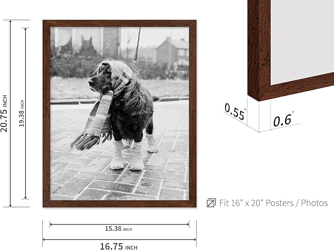 Poster Master Dog Dressed for Winter Print - Image 3