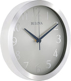Bulova Winston Wall Clock C4844 | 10" Diameter | Metal Design by BulovaCorporation