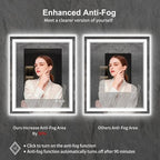 Lighted Mirror, 30x36 Inch Gradient Front and Backlit LED Mirror, 3 Colors - Image 6