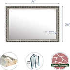 Framed Rectangle Bathroom Mirrors - Image 3