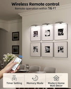 EZVALO Picture Light for Wall, Rechargeable 2400mAh Battery Lights Wireless - Image 2