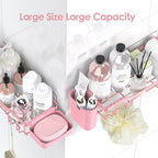NESOMI Shower Caddy Adhesive Shower Organizer 7-Pack, Rustproof Stainless Steel - Image 8