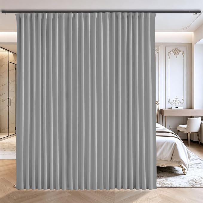 Extra Wide Blackout Curtains Room Separator by Grichril