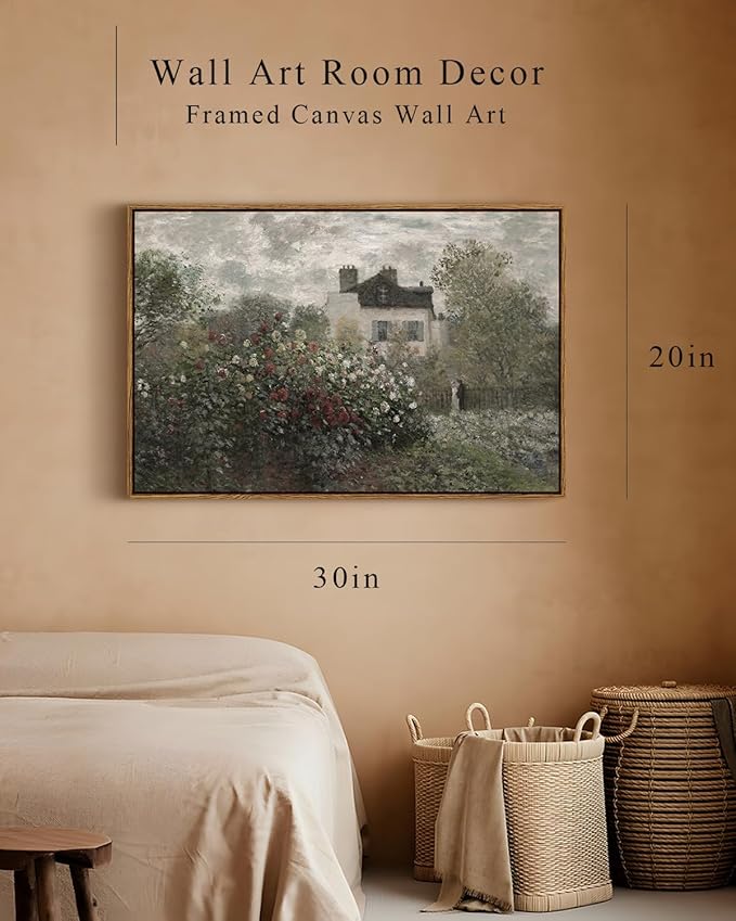 InSimSea Framed Canvas Wall Art, Vintage Decor - Image 4