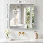 NEWBULIG 36X36 Inch Bathroom Mirror - Image 2