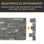 AZ Faux High-Density Polyurethane Faux Stone Interlocking Right Endcap - Image 7