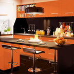 Abyssaly Self Adhesive Wallpaper Orange Sticky Back Plastic Roll Removable - Image 7