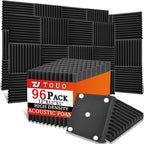 96 Pack Acoustic Panels – Sound Proof Foam Panels by TOUO