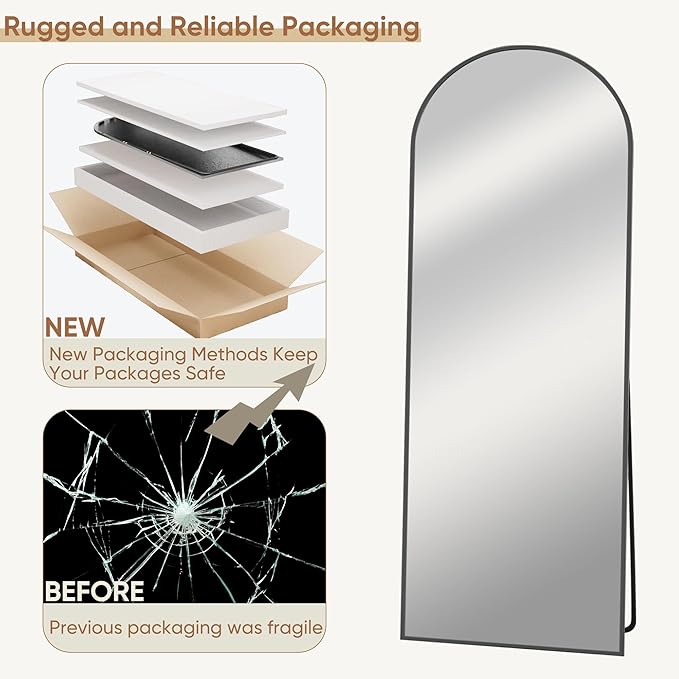 Full Length Mirror, Tall Mirrors Body Floor Mirror - Image 7