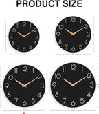cicininc Wall Clock, 12 Inch Wooden Silent Non-Ticking, Decorative Battery - Image 5